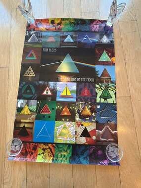 Pink Floyd The Dark Side of the Moon 2012 Anniversary Edition Pyramid Poster by